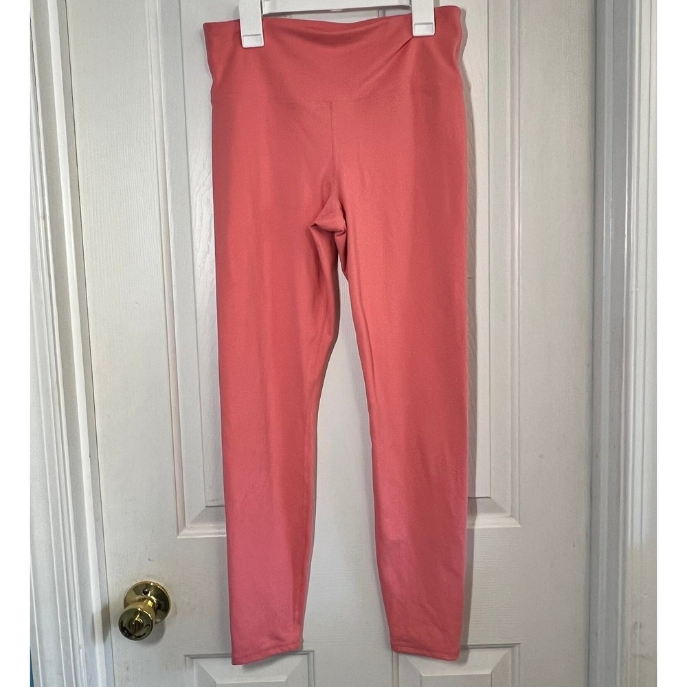 GapFit Studio Sky High Leggings Coral Pink PowerYou High Rise Yoga Pants Small